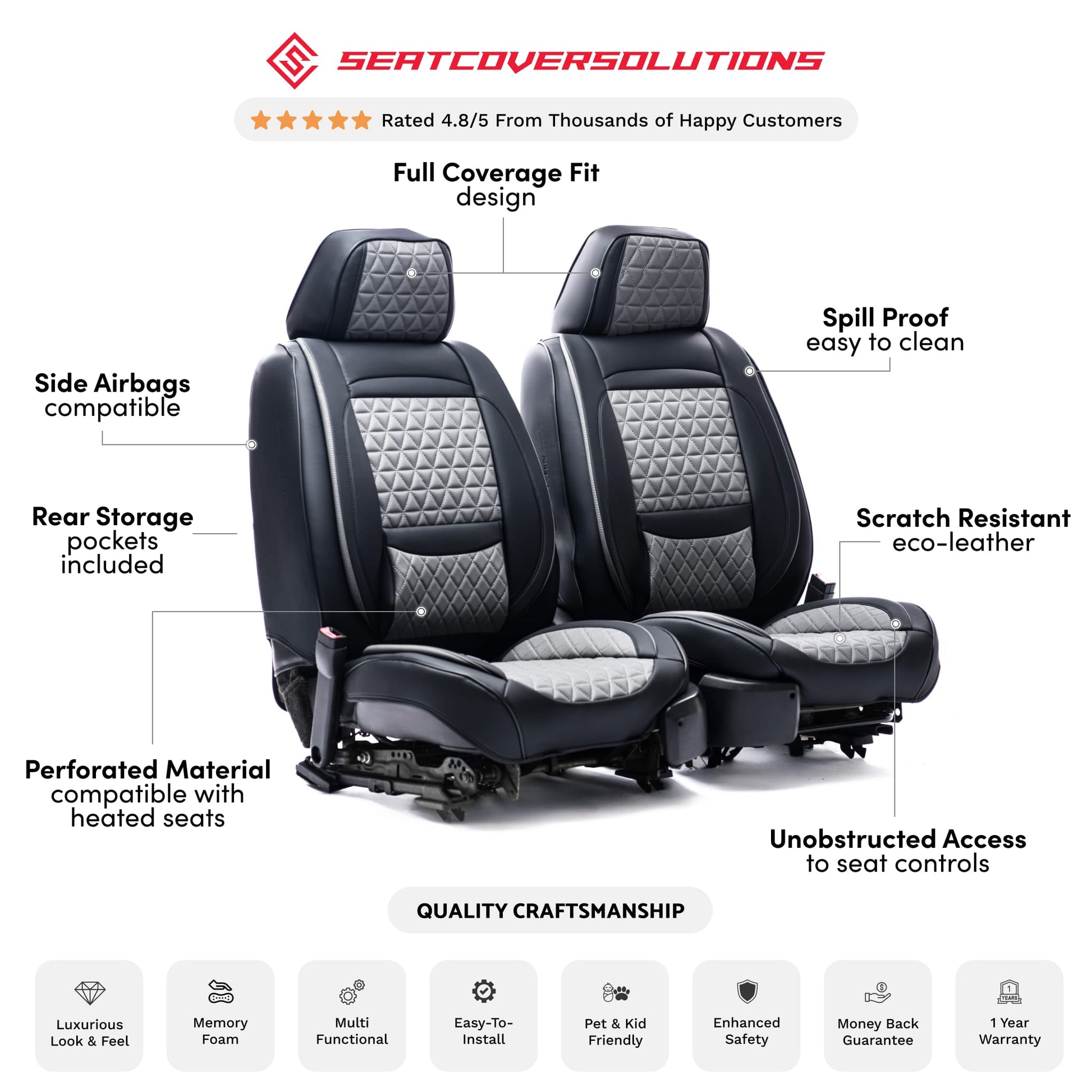 Luxury Seat Covers Kit